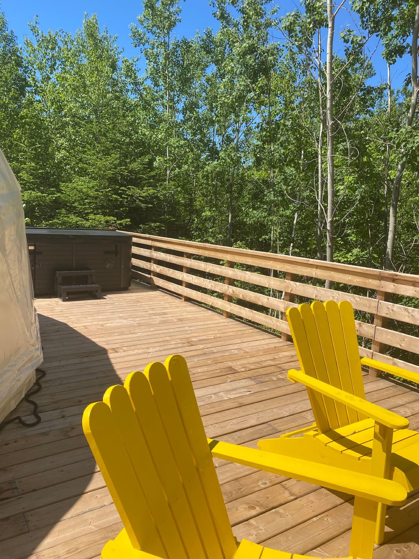 Gatherwood Retreat — one of the two bedrooms inside the dome