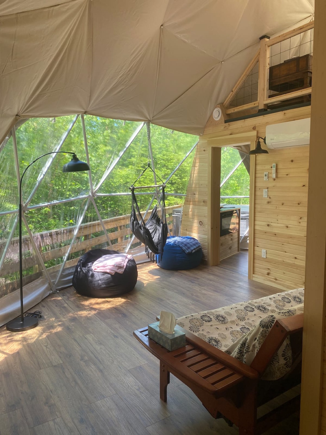 Gatherwood Retreat — the open living and gathering space